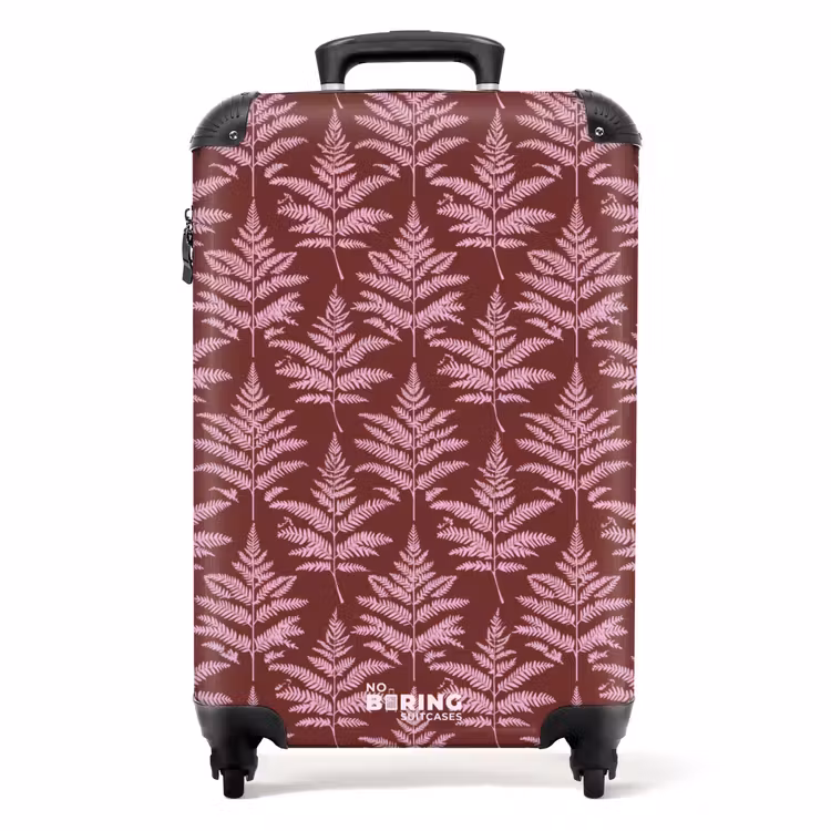 Suitcase - Leaf - Pattern - Purple — 1