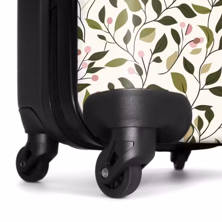Suitcase - Leaves - Berries - Pink — 7