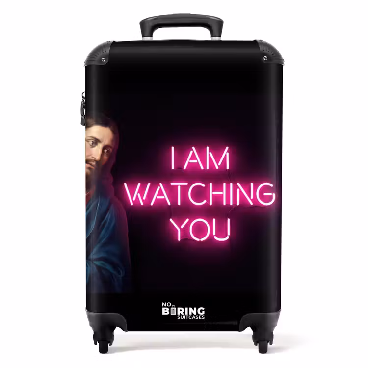 Suitcase - Man - Text - Neon — 1