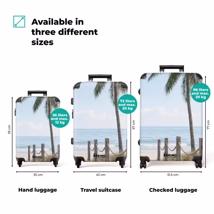 Suitcase - Palm trees - Path - Horizon — 3
