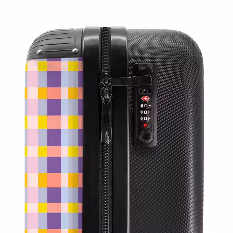 Suitcase - Plaid - Pattern - Colorful — 6