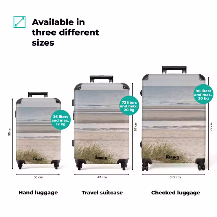 Suitcase - Sandy beach - Cloudy - Dunes — 3