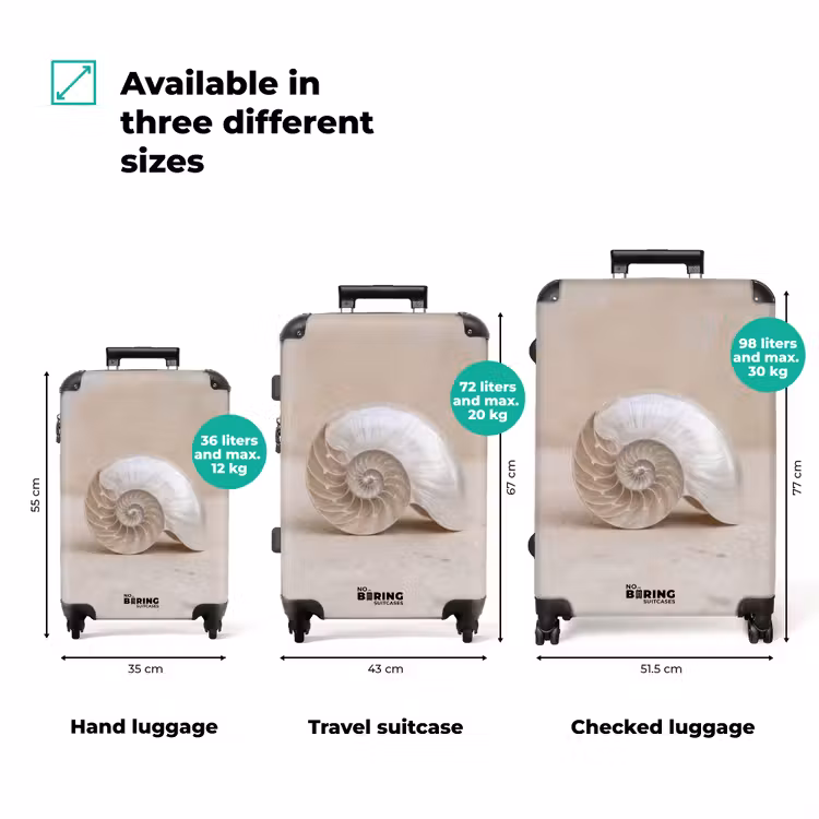 Suitcase - Shell - Spiral - Beige — 3