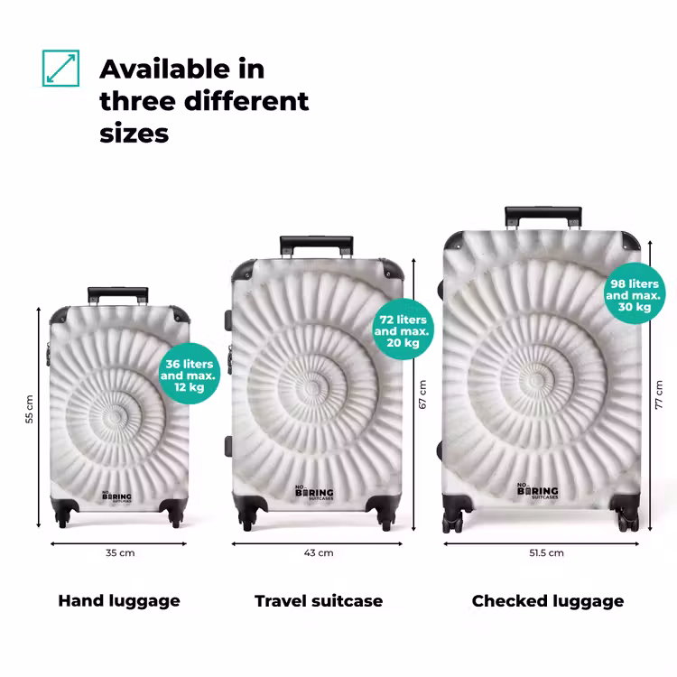 Suitcase - Shell - Spiral - White — 3
