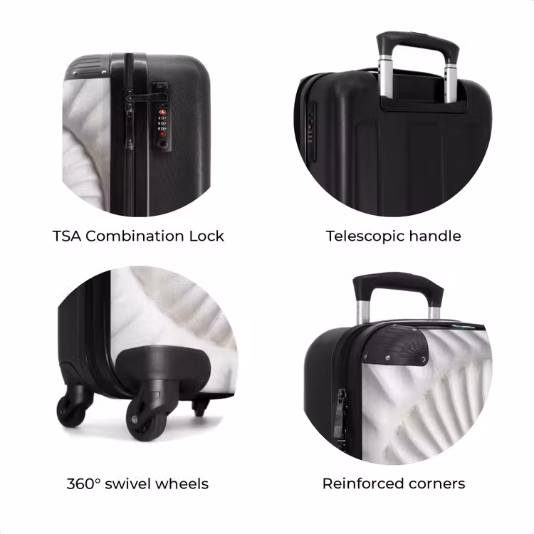 Suitcase - Shell - Spiral - White — 8