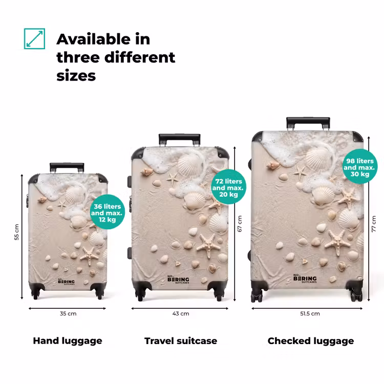 Suitcase - Shells - Starfish - Beach — 3