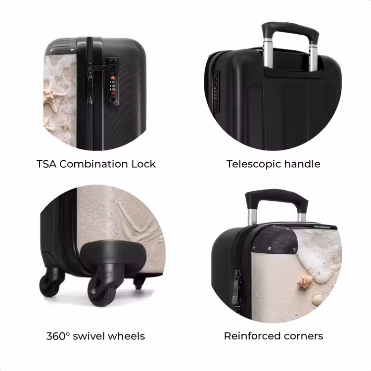 Suitcase - Shells - Starfish - Beach — 8
