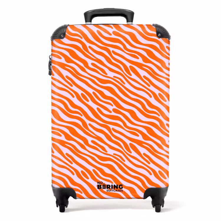 Suitcase - Stripes - Dynamic - Orange — 1