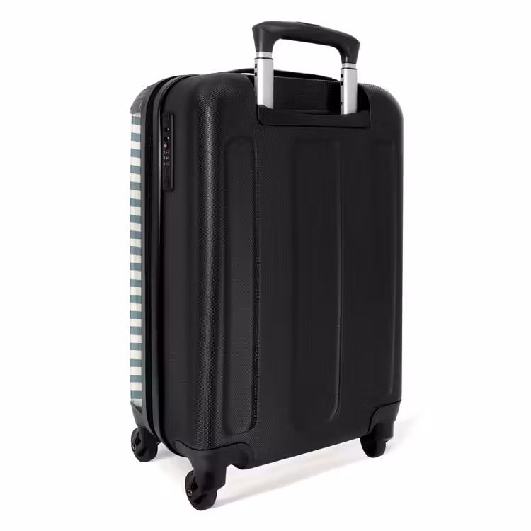 Suitcase - Stripes - Modern - Blue — 4