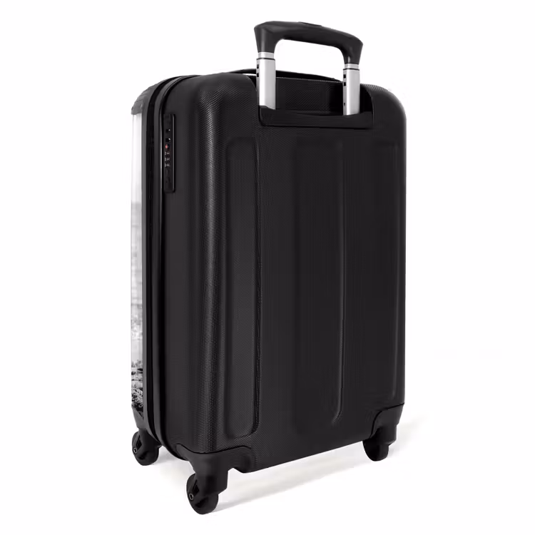 Suitcase - Sun hat - Beach - Black - White — 4