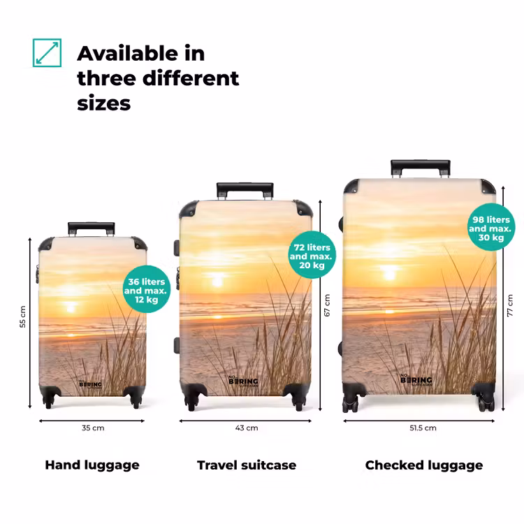 Suitcase - Sunset - Dunes - Sea — 3