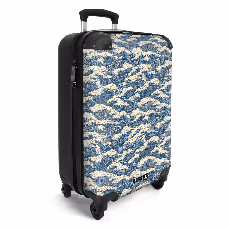 Suitcase - Waves - Rhythmic - Blue — 2