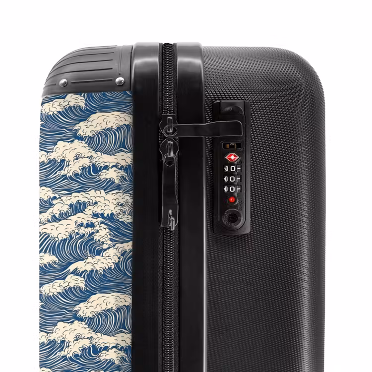 Suitcase - Waves - Rhythmic - Blue — 6