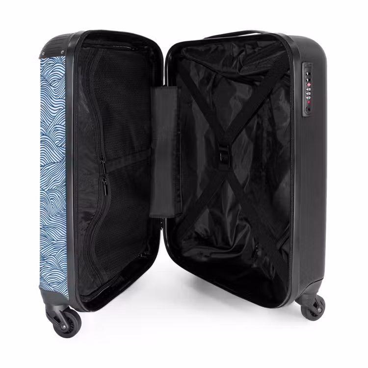 Suitcase - Waves - Rhythmic - Blue — 5