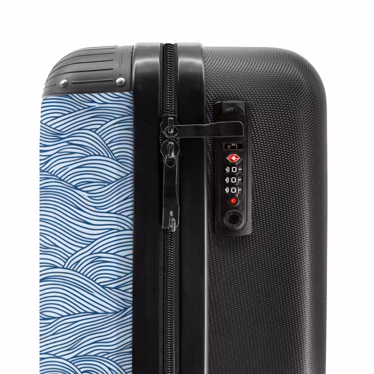Suitcase - Waves - Rhythmic - Blue — 6