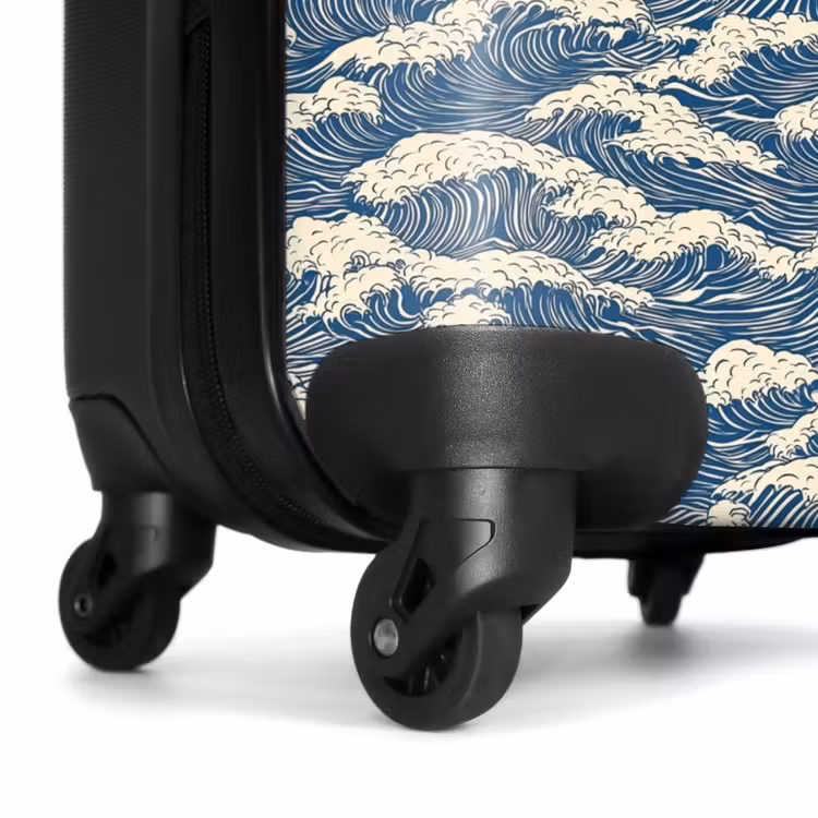 Suitcase - Waves - Rhythmic - Blue — 7