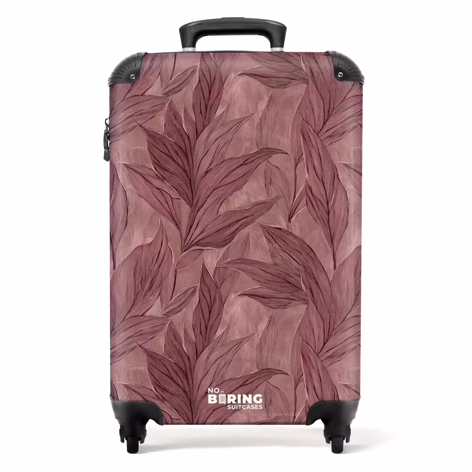 Suitcase - Leaves - Pattern - Purple — 1