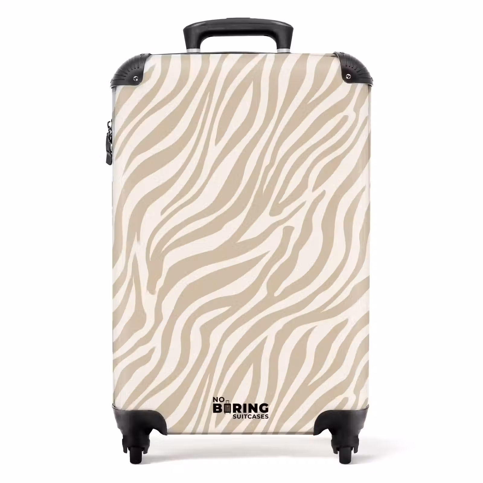 Suitcase - Zebra - Pattern - Beige — 1