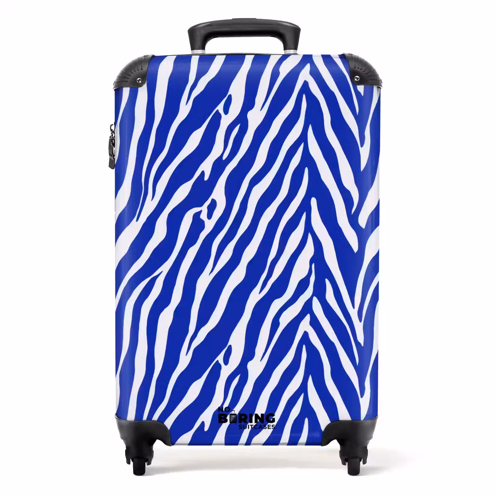 Suitcase - Zebra - Pattern - Cobalt - Blue — 1