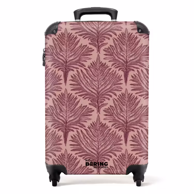 Suitcase - Fern - Pattern - Purple — 1