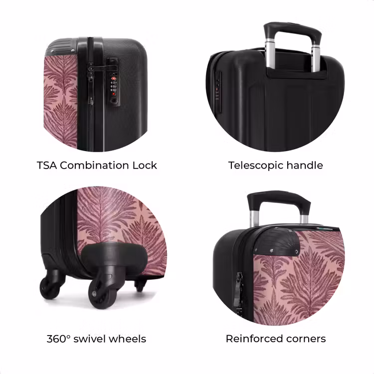 Suitcase - Fern - Pattern - Purple — 8