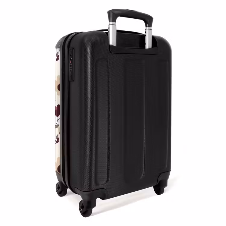 Suitcase - Flowers - Botanical - Bordeaux — 4
