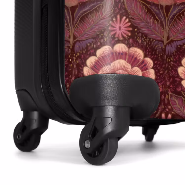 Suitcase - Flowers - Fan - Purple — 7