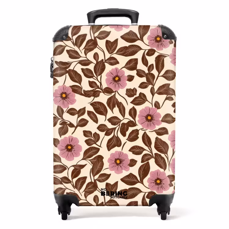 Suitcase - Flowers - Leaves - Colorful — 1
