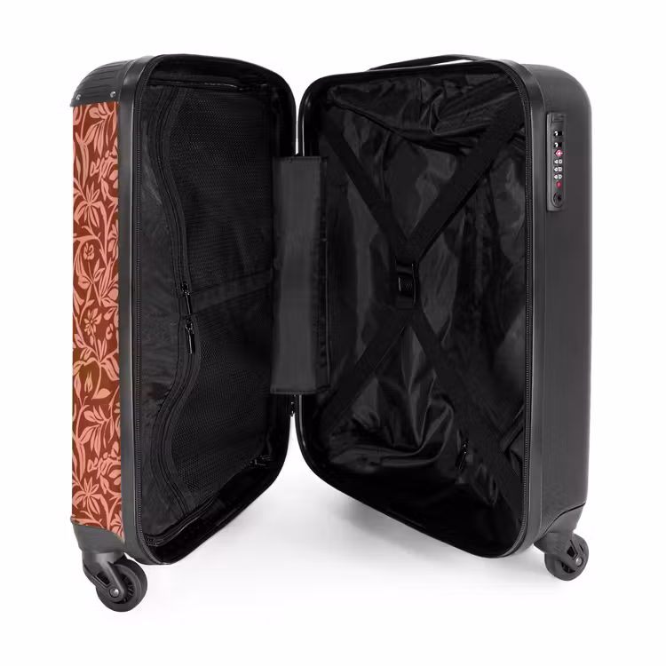 Suitcase - Flowers - Print - Pink — 5