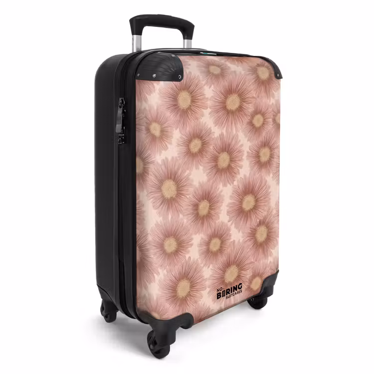 Suitcase - Gerbera - Flowers - Pink — 2
