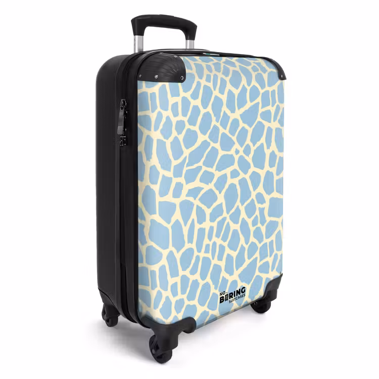 Suitcase - Giraffe - Modern - Blue — 2