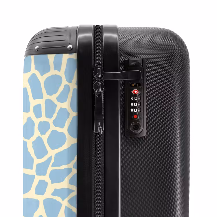Suitcase - Giraffe - Modern - Blue — 6