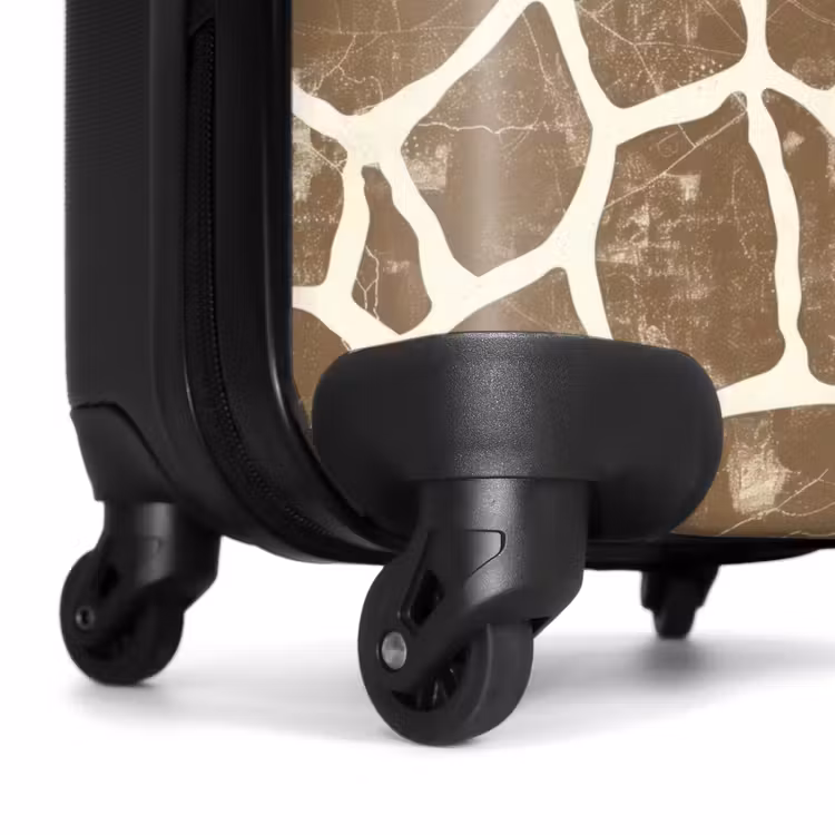 Suitcase - Giraffe - Pattern - Beige - Brown — 7