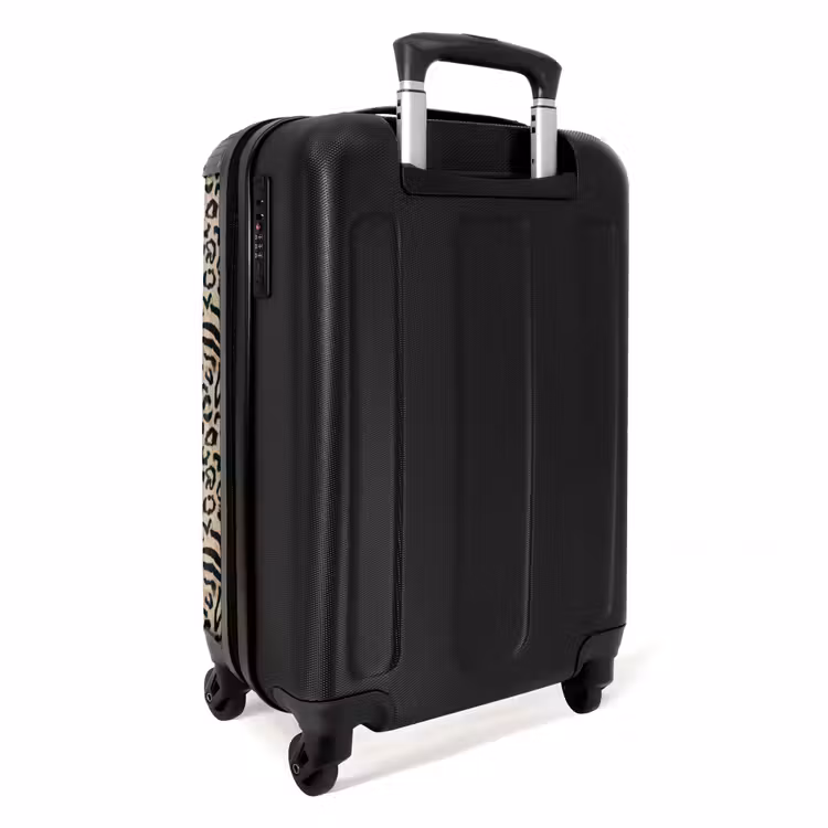 Suitcase - Giraffe - Zebra - Motif - Brown — 4