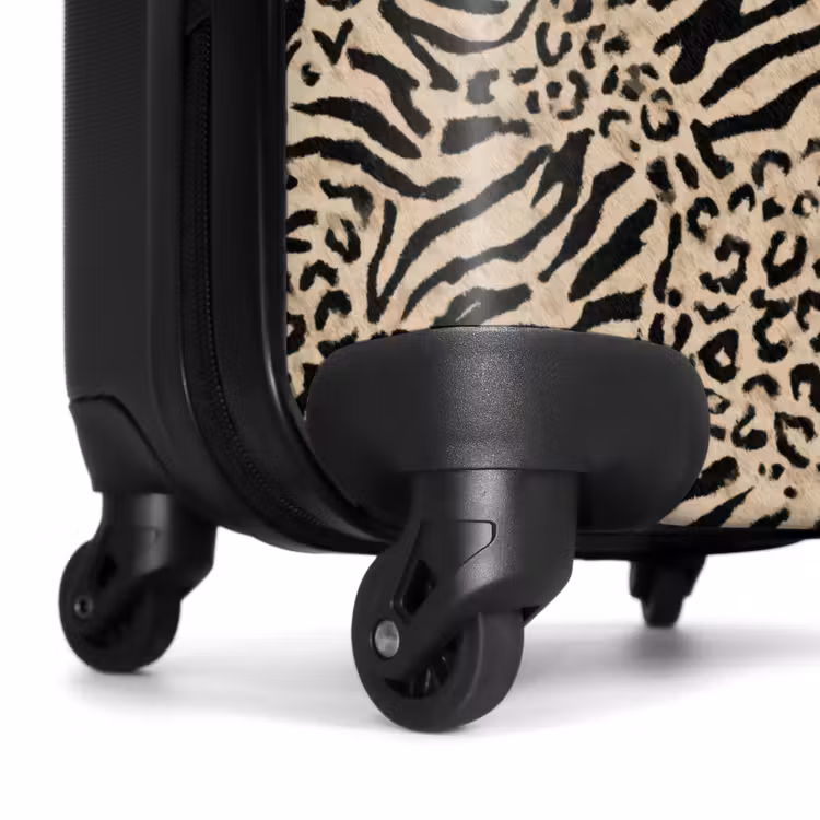 Suitcase - Giraffe - Zebra - Motif - Brown — 7