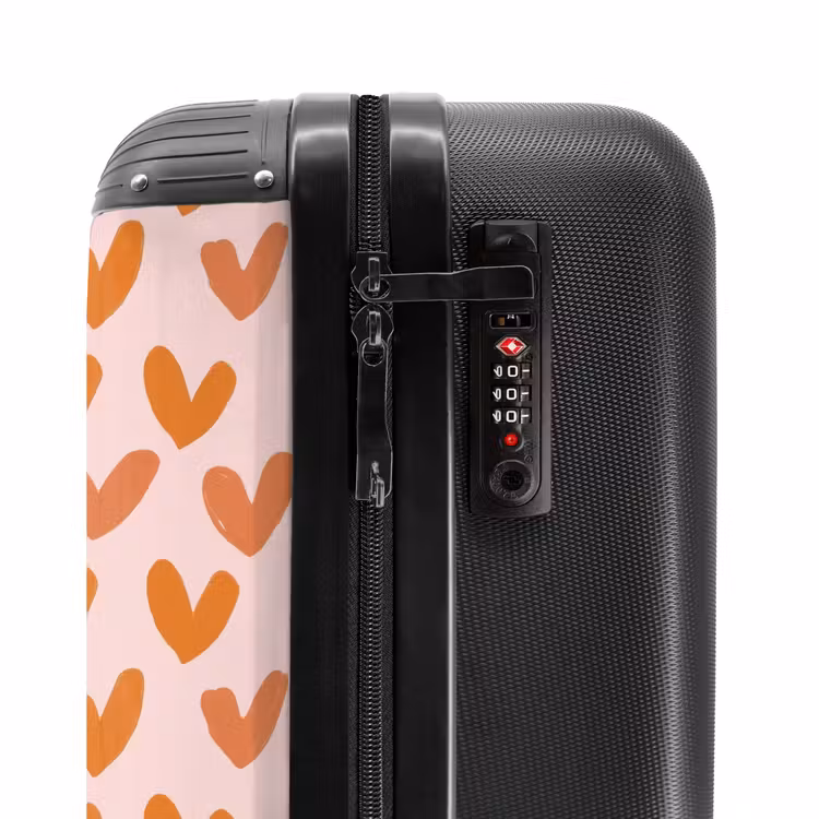 Suitcase - Hearts - Signed - Orange — 6