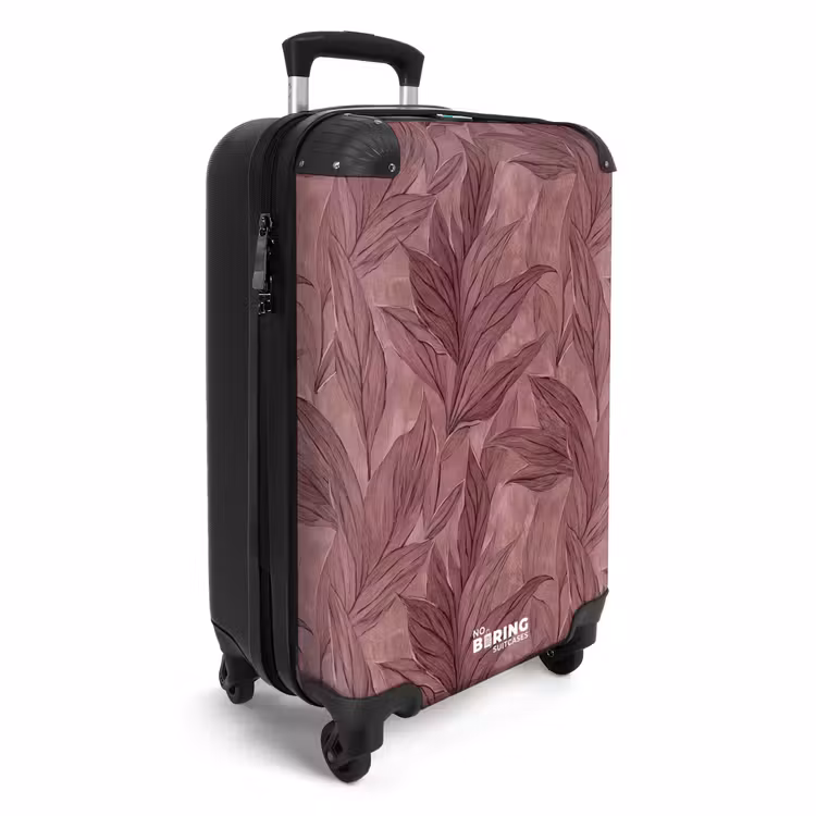 Suitcase - Leaves - Pattern - Purple — 2