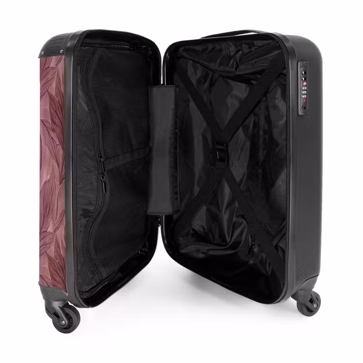 Suitcase - Leaves - Pattern - Purple — 5