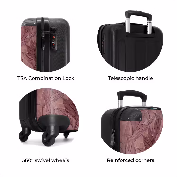 Suitcase - Leaves - Pattern - Purple — 8