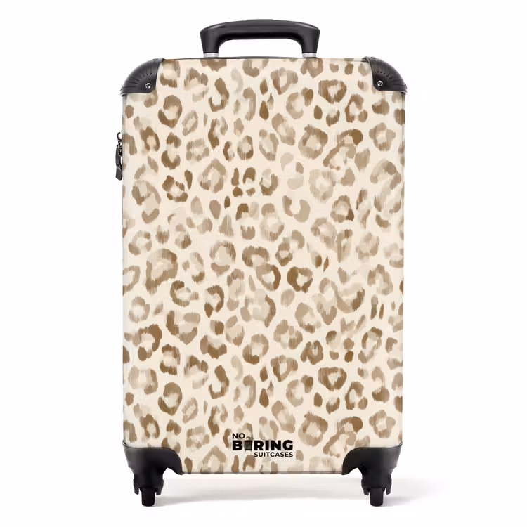 Suitcase - Leopard - Classic - Beige — 1