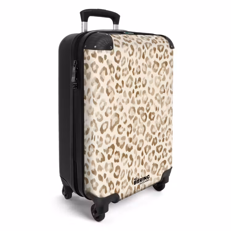 Suitcase - Leopard - Classic - Beige — 2
