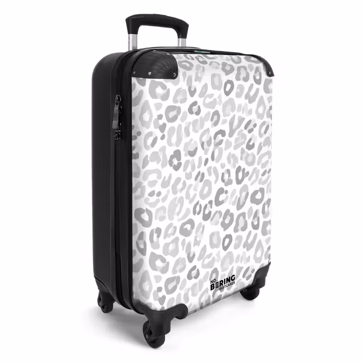 Suitcase - Leopard - Motif - Gray — 2
