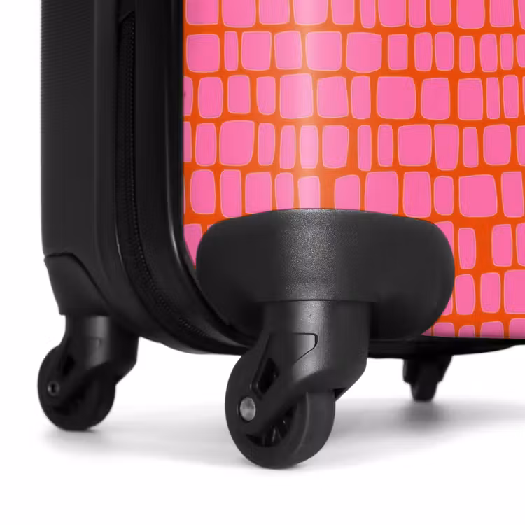 Suitcase - Organic - Grid - Pink — 7