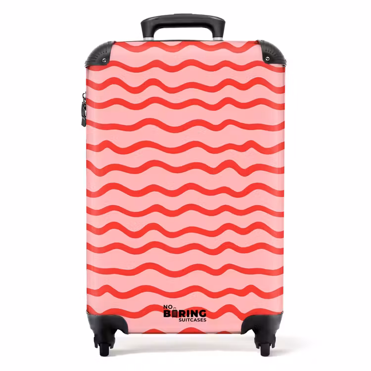 Suitcase - Playful - Pattern - Red — 1