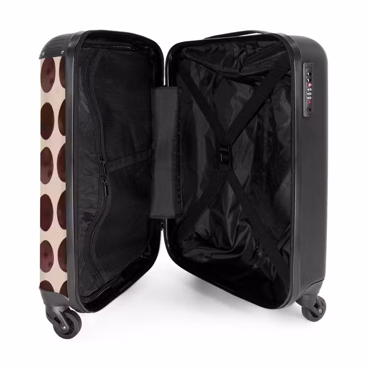 Suitcase - Polka dots - Pattern - Brown — 5