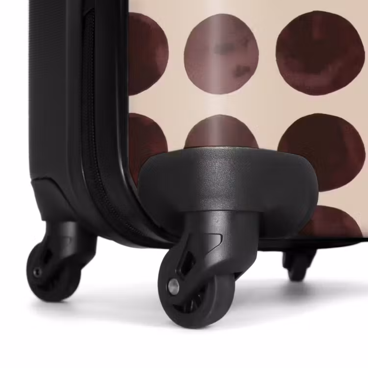 Suitcase - Polka dots - Pattern - Brown — 7