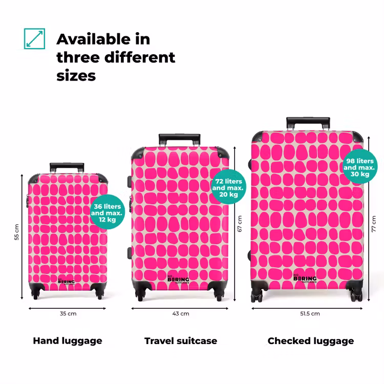 Suitcase - Polka dots - Pattern - Pink — 3