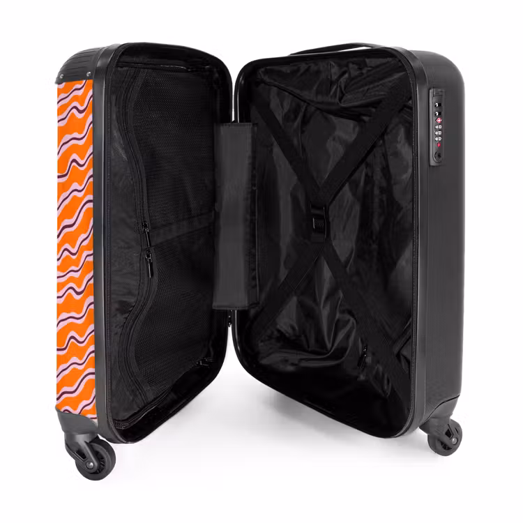 Suitcase - Retro - Wavy - Orange — 5
