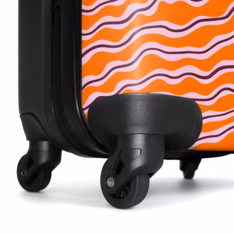 Suitcase - Retro - Wavy - Orange — 7