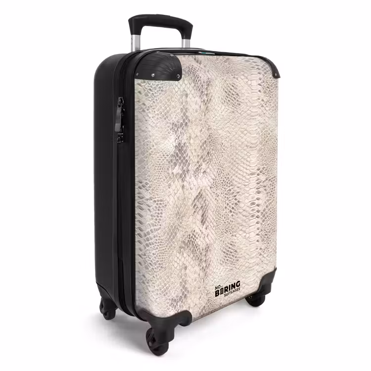 Suitcase - Snake - Pattern - Beige — 2